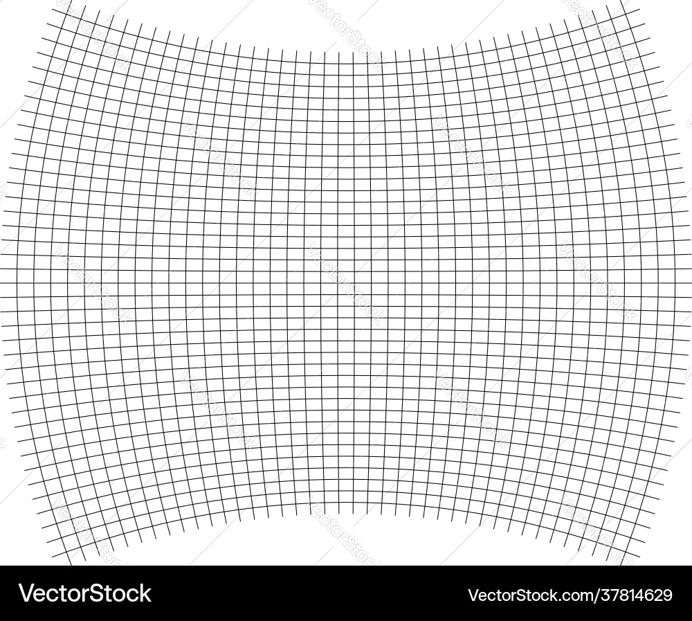 Grid mesh lattice grating with distort deform Vector Image