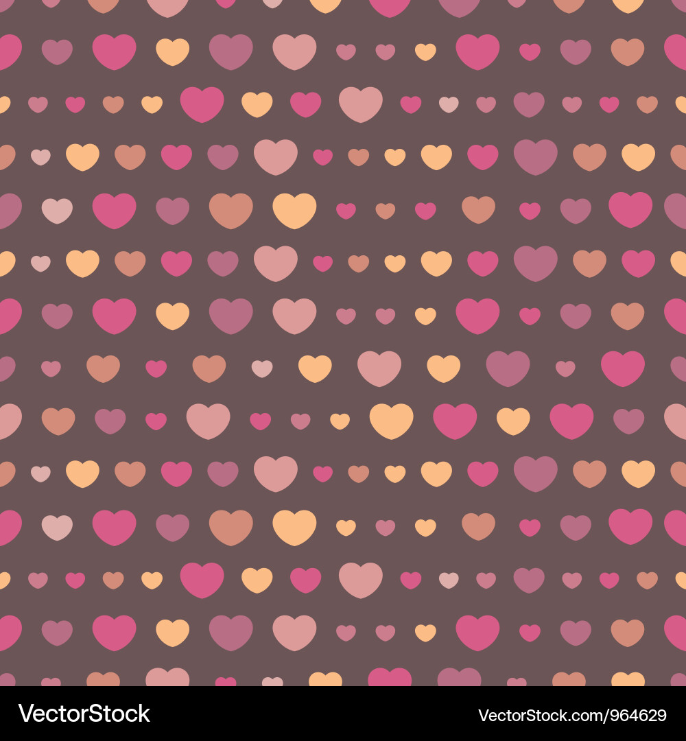 Heart Pattern Seamless Repeat vector image