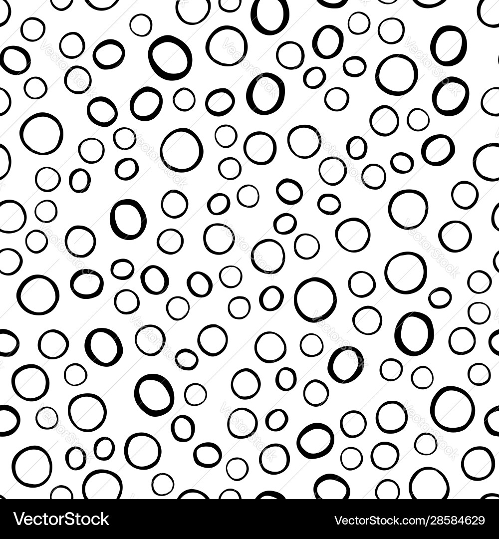 Monochrome Circle Pattern Vector Image