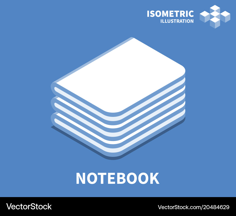 Notebook icon vector image