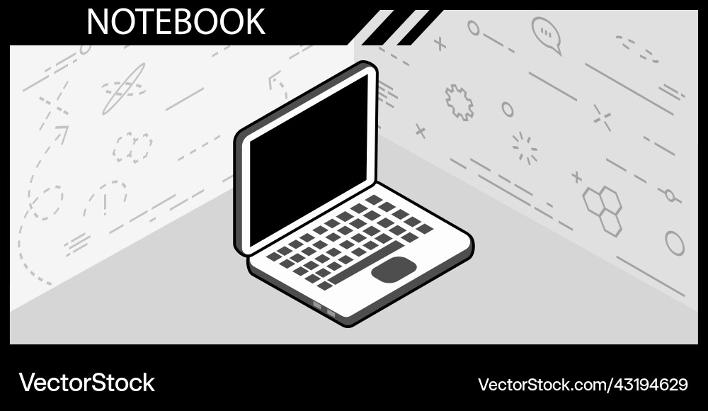 Notebook isometric design icon web 3d colorful Notebook isometric design icon web 3d colorful vector image