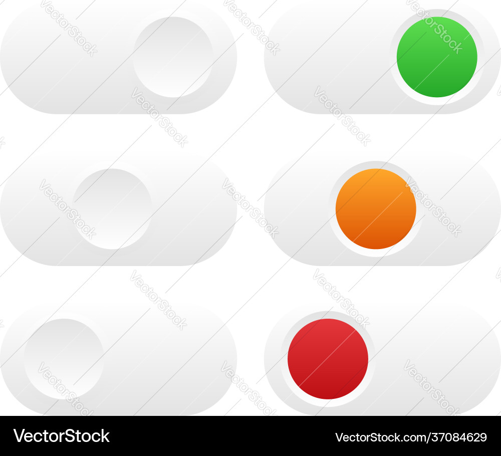 Power button on-off switch ui gui icon vector image
