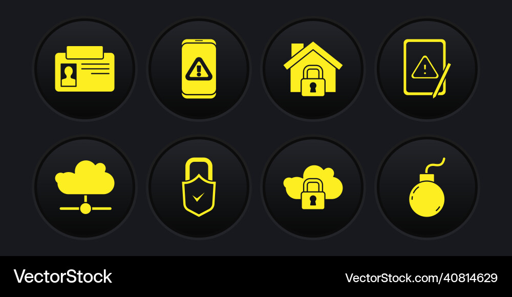 Set network cloud connection tablet Set network cloud connection tablet vector image