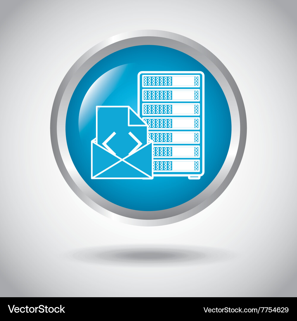 Web hosting design vector image