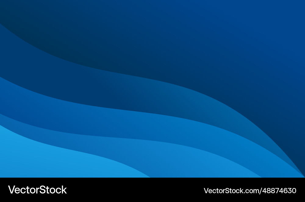 Blue wave gradient design background abstract vector image