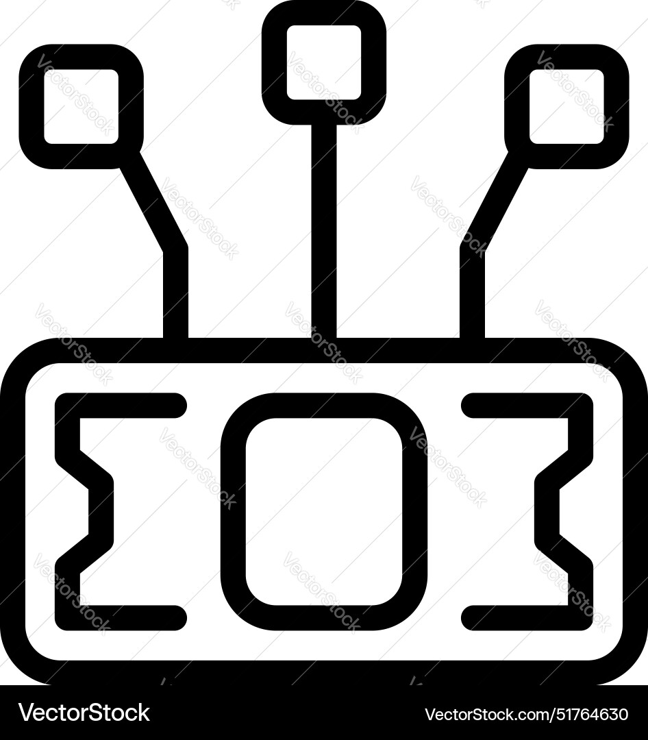Control panel with buttons and levers displaying Control panel with buttons and levers displaying Vector Image