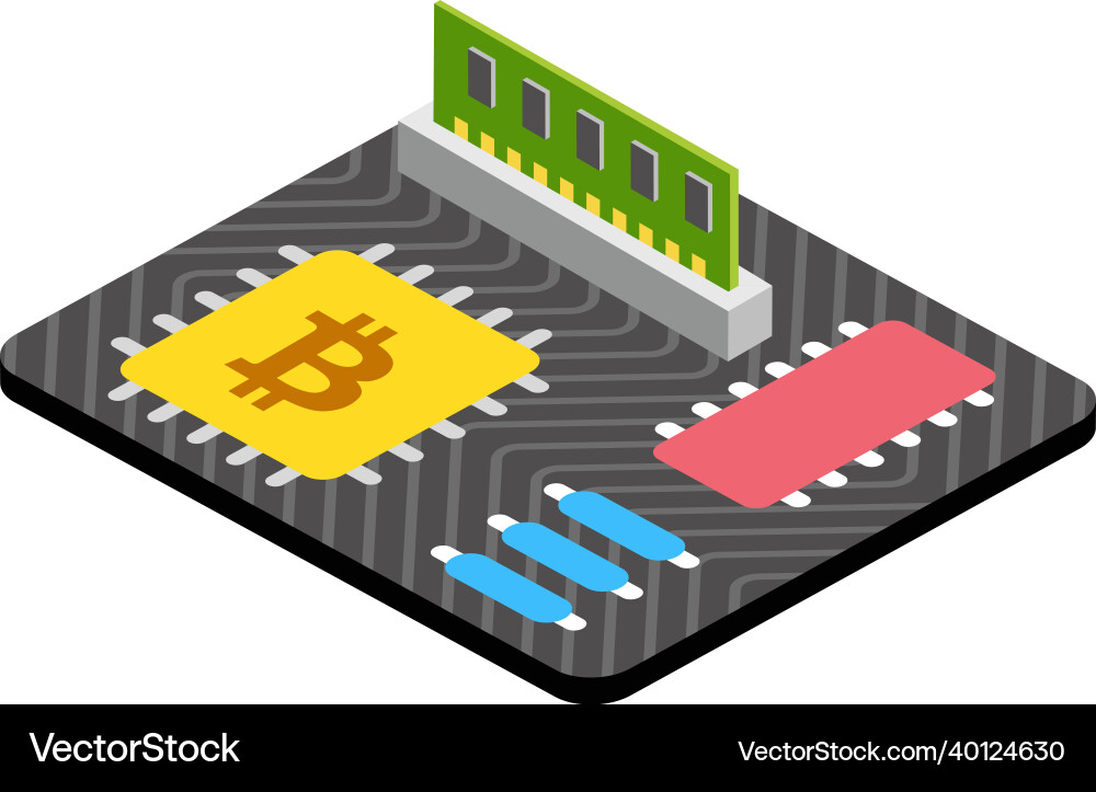 Cpu mining Vector Image