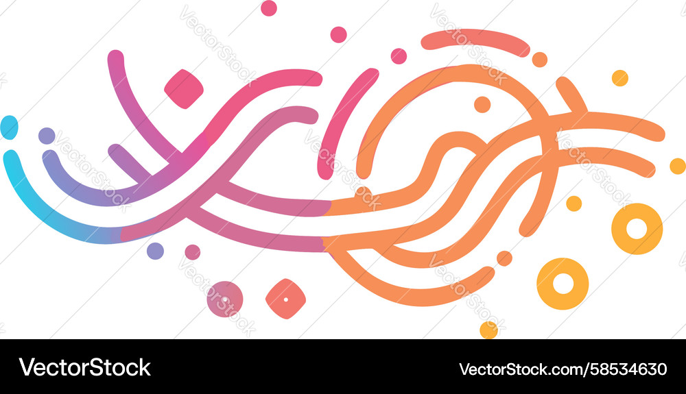 Dynamic Data Currents Vector Image