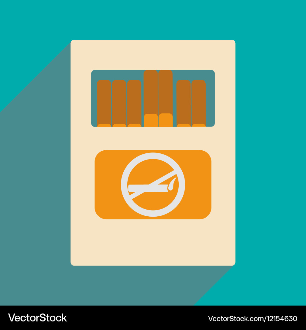 Flat with shadow icon and mobile application pack Vector Image