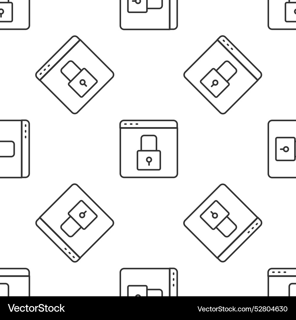 Grey line secure your site with https ssl icon Vector Image