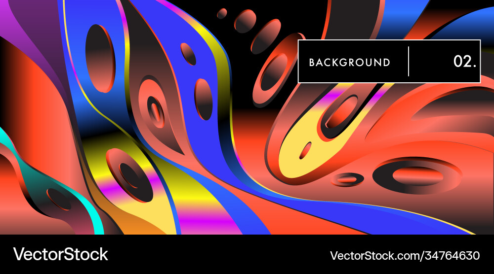 Liquid color background design fluid gradient Vector Image