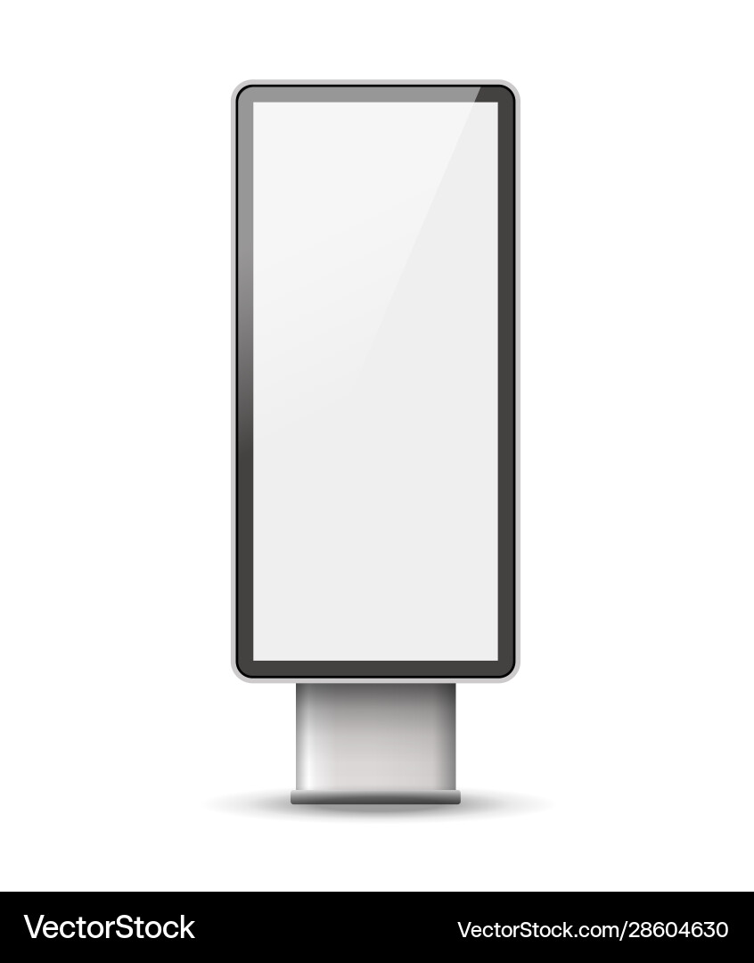 Realistic light box Royalty Free Vector Image - VectorStock