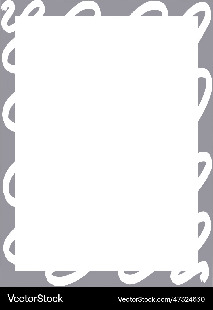 Rectangular frame on a white background Vector Image