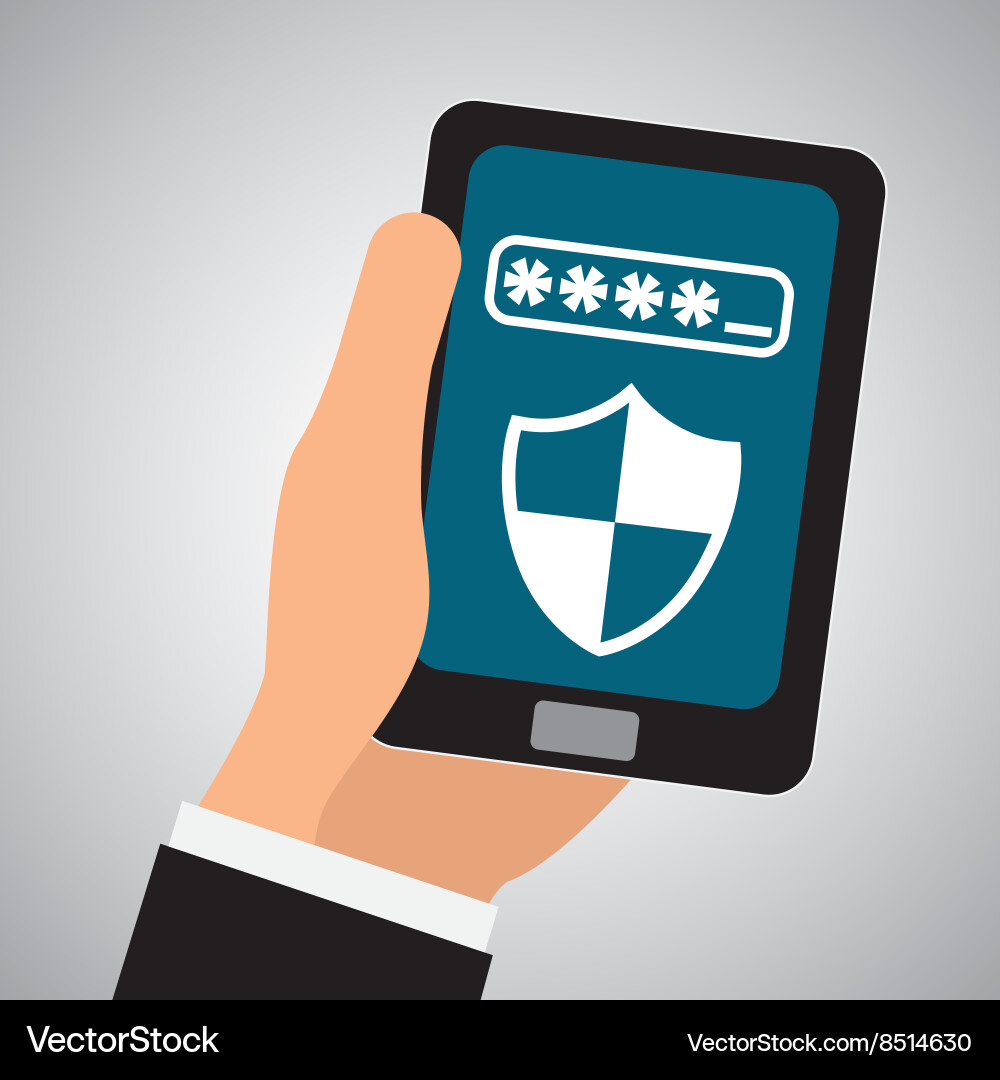 Security system design warning and technology Vector Image