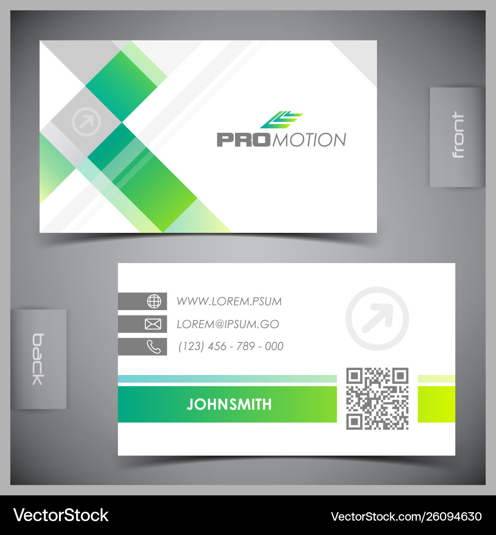 Set creative business cards Set creative business cards Vector Image