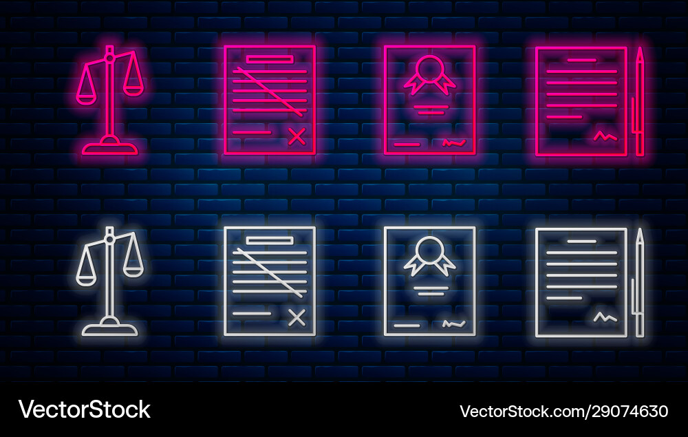 Set line delete file document certificate Set line delete file document certificate Vector Image