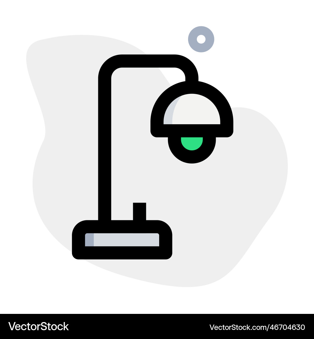 Table lamp with foldable stand feature Vector Image