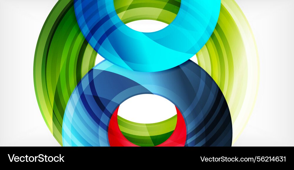 Abstract design features layered circular shapes Abstract design features layered circular shapes vector image