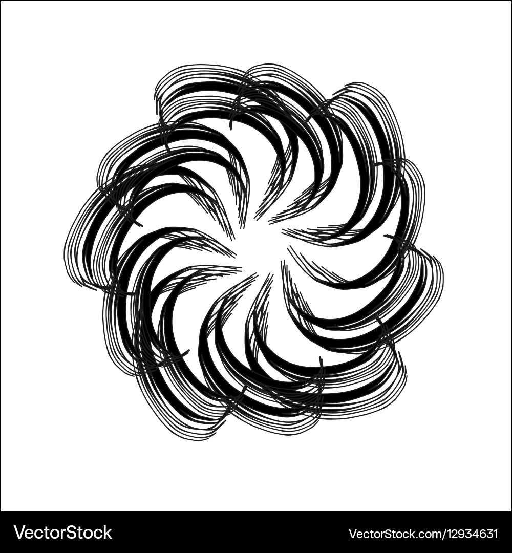 Abstract swirl retro pattern Vector Image