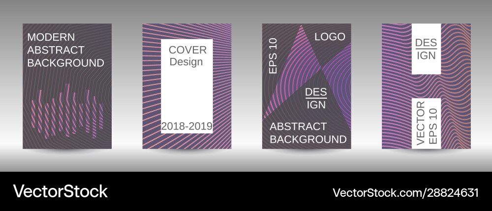 Creative backgrounds with abstract gradient linear vector image