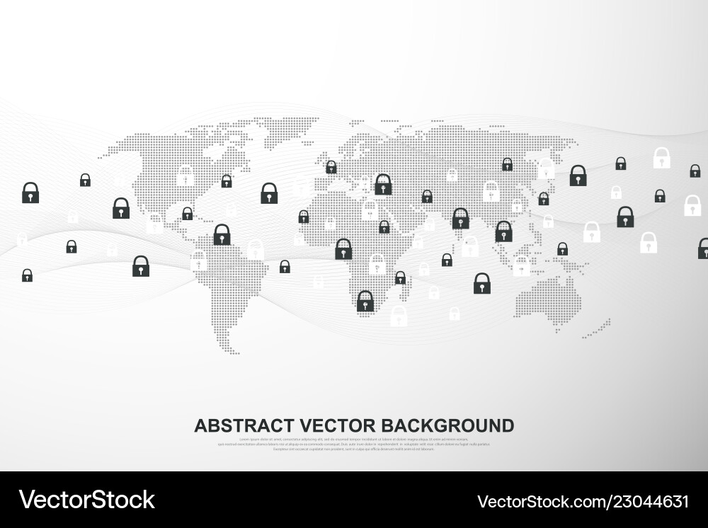 Global network connection background cyber Global network connection background cyber Vector Image