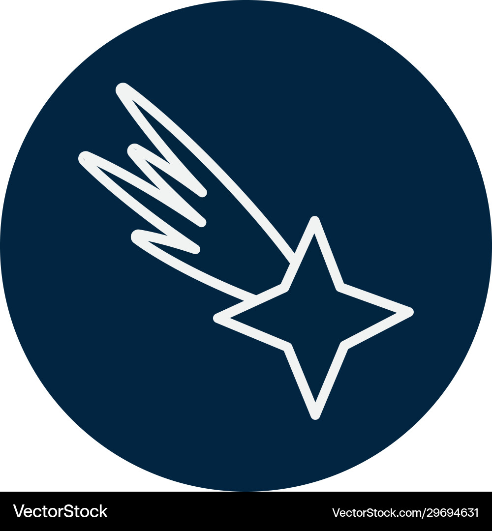 Isolated shooting line block style icon vector image
