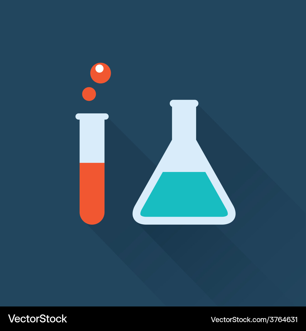 Lab bottles vector image