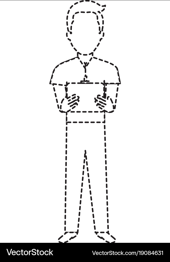 Man with drone remote control vector image