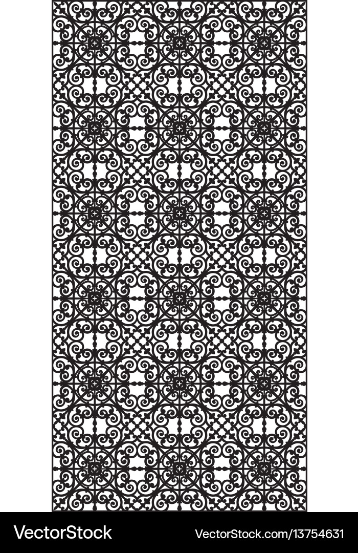 Rectangular lattice pattern background in oriental Vector Image