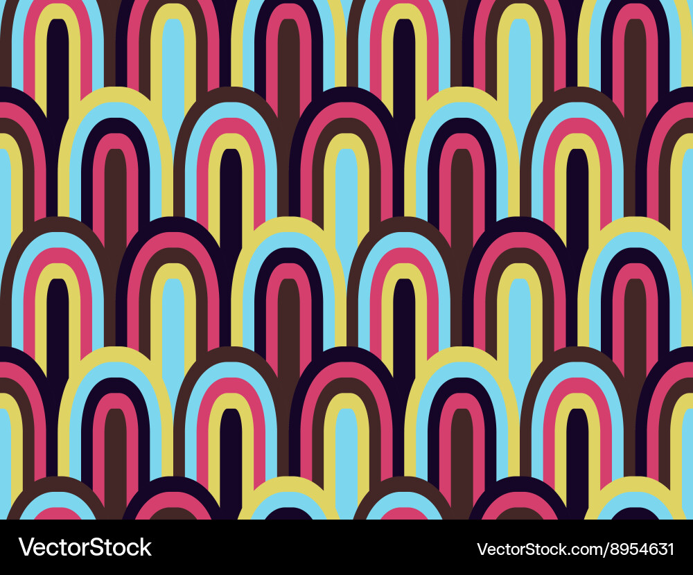 Seamless oval background pattern Vector Image