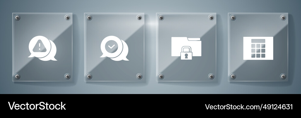 Set password protection folder and lock check Set password protection folder and lock check vector image