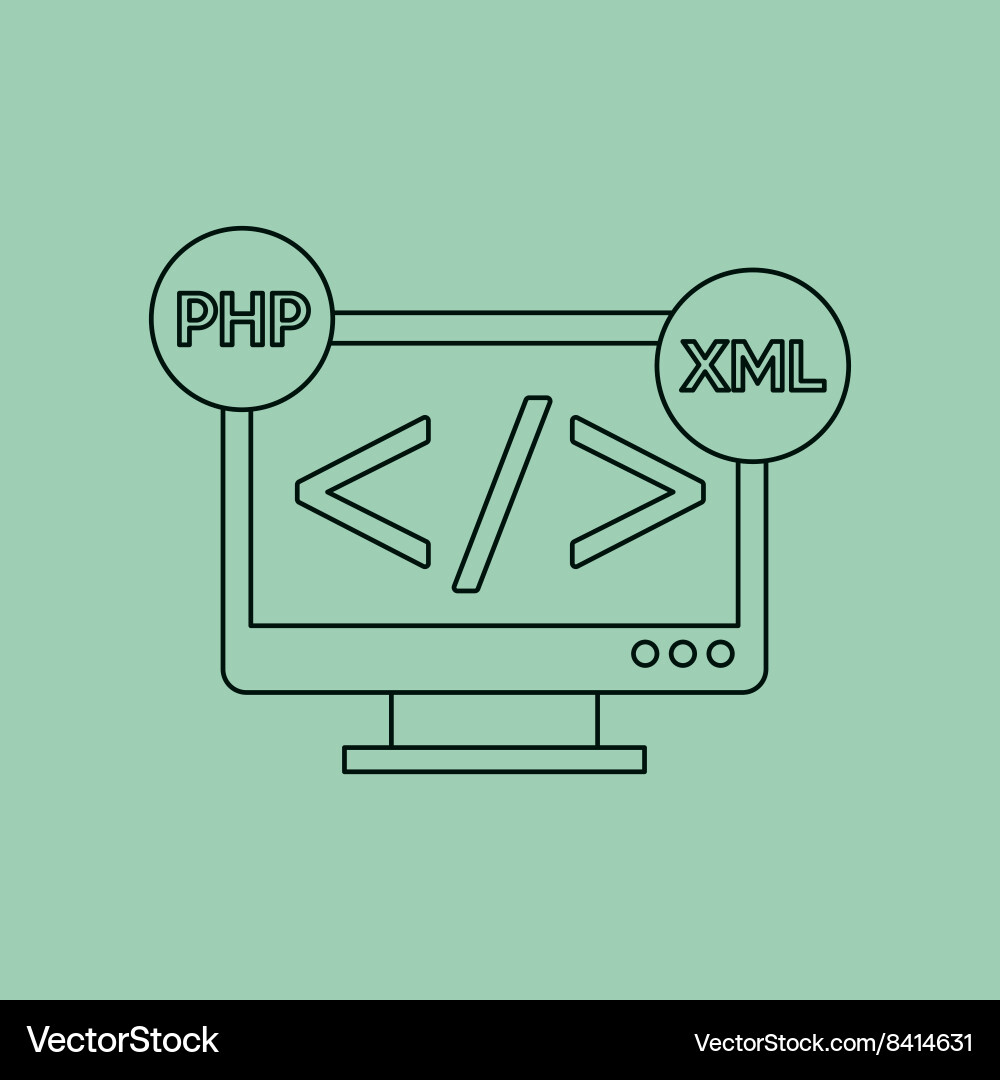 System programmer design vector image