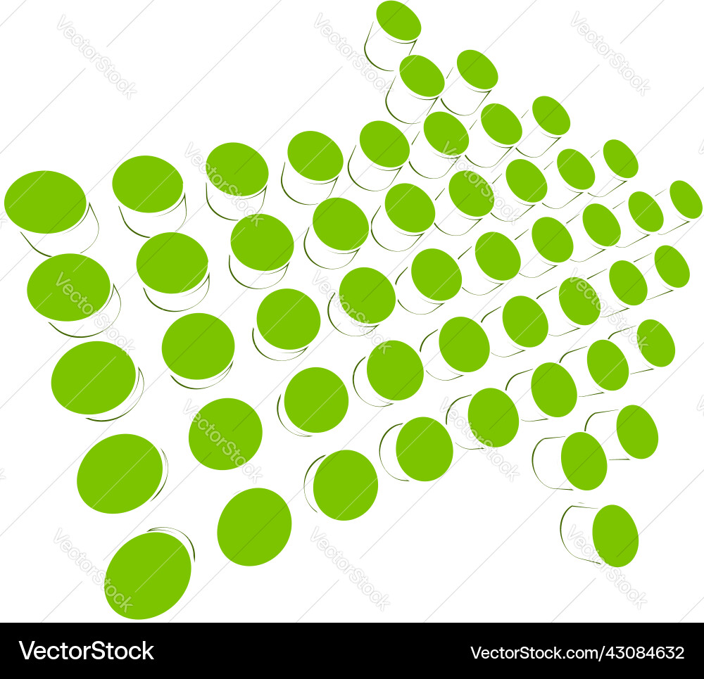 3d perspective arrow pointer icon cursor shape 3d perspective arrow pointer icon cursor shape vector image