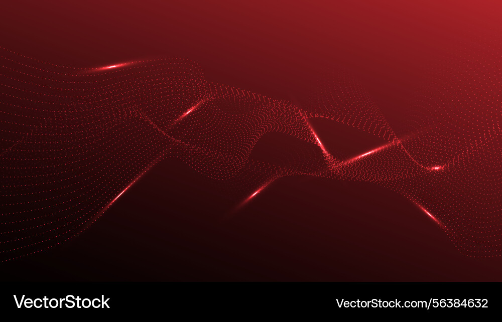 Abstract concept lines wave dynamic particle Abstract concept lines wave dynamic particle Vector Image