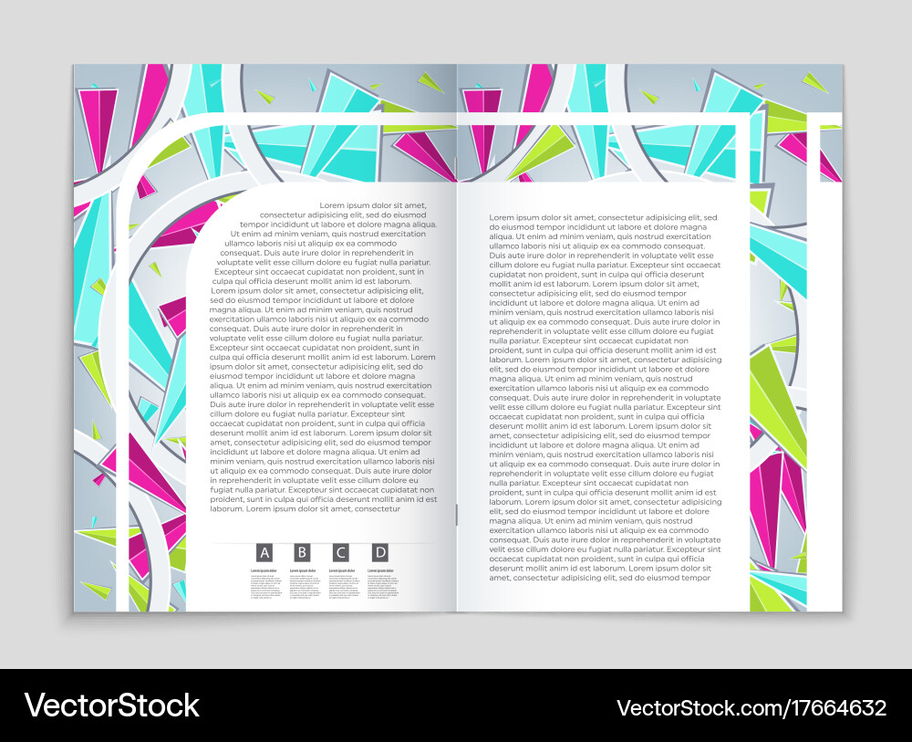 Abstract layout background set for art Vector Image