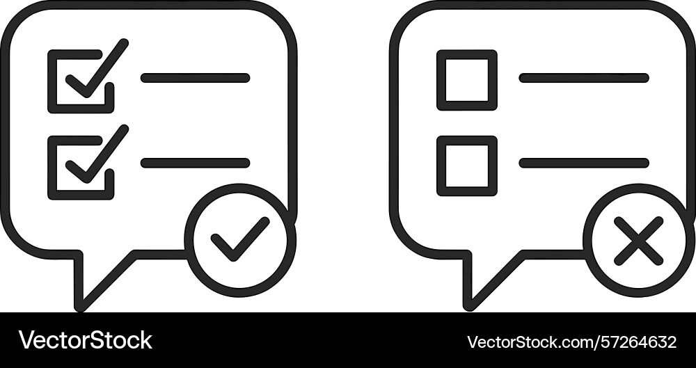 Checklist and task status icons Checklist and task status icons vector image