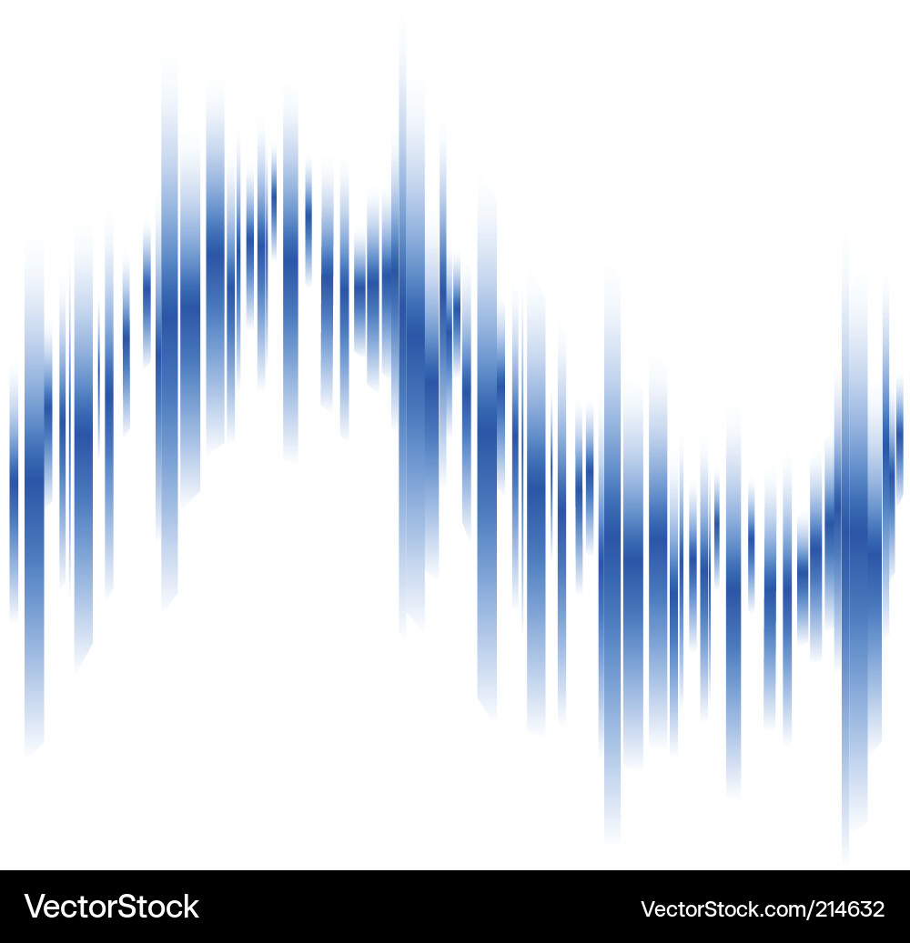 Dynamic Blue Line Pattern Vector Image