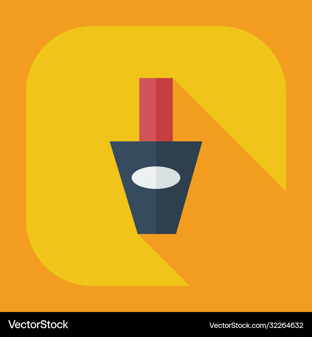 Flat modern design with shadow icons varnish vector image