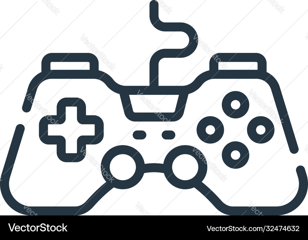 Game controller icon isolated on white background Game controller icon isolated on white background vector image
