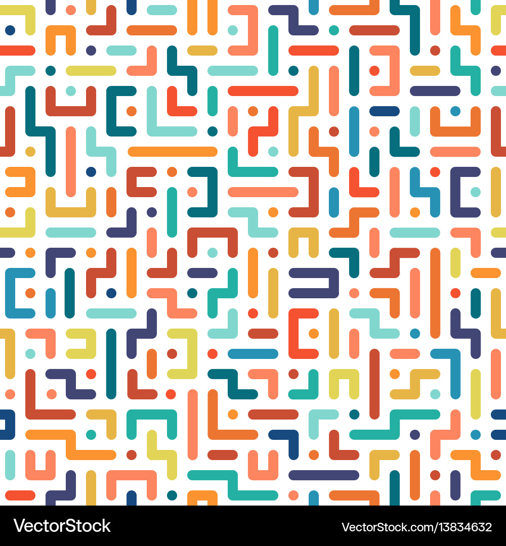 Geometric Color Pattern vector image