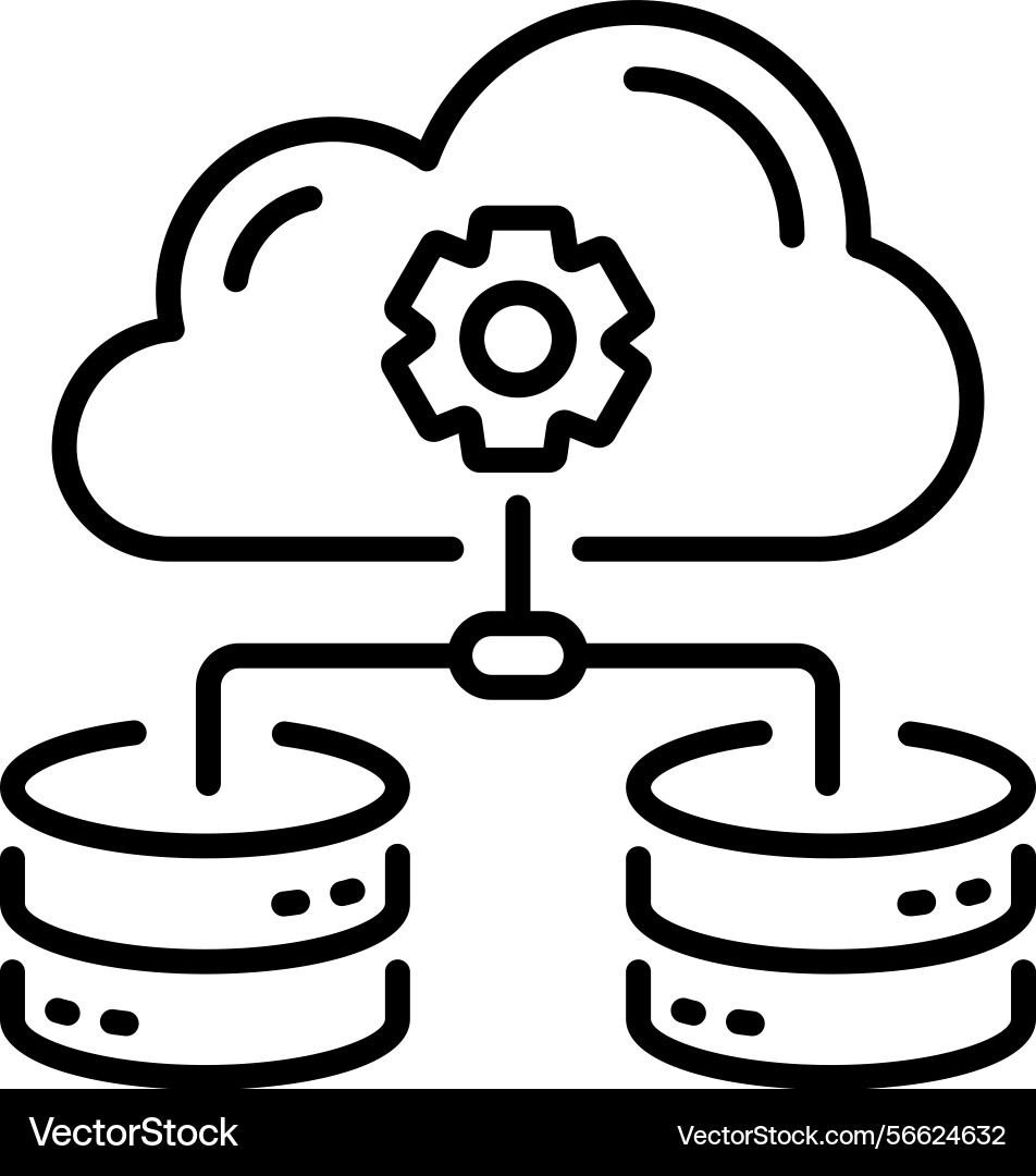 Network configuration vector image