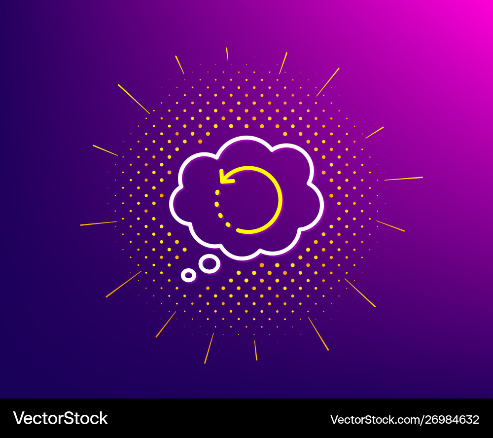 Recovery info line icon backup data sign restore Recovery info line icon backup data sign restore vector image