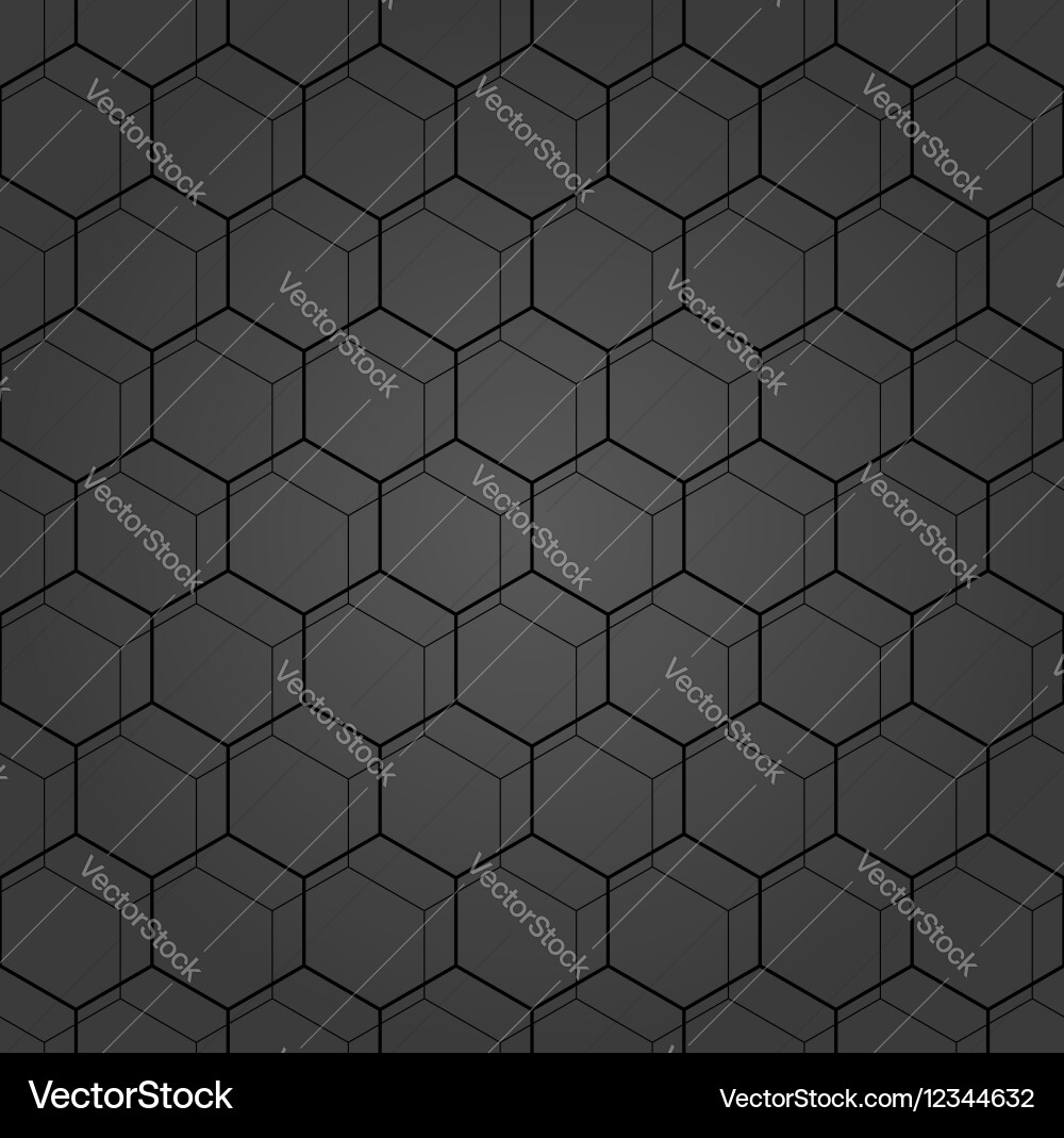 Seamless abstract pattern with hexagons vector image