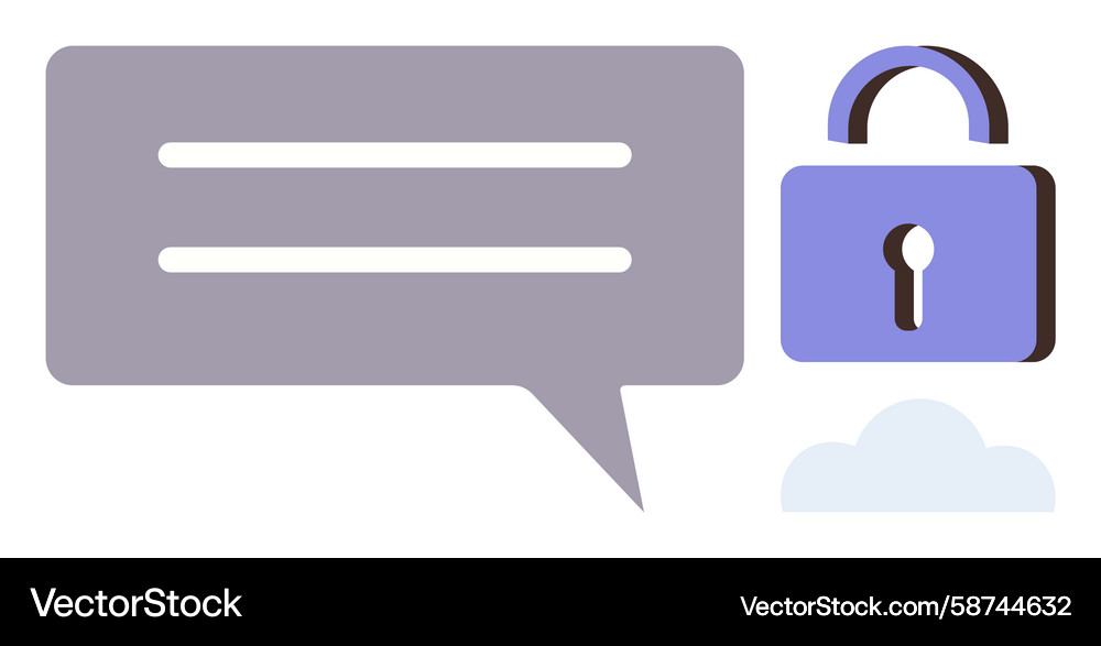 Secure Messaging Icon Vector Image