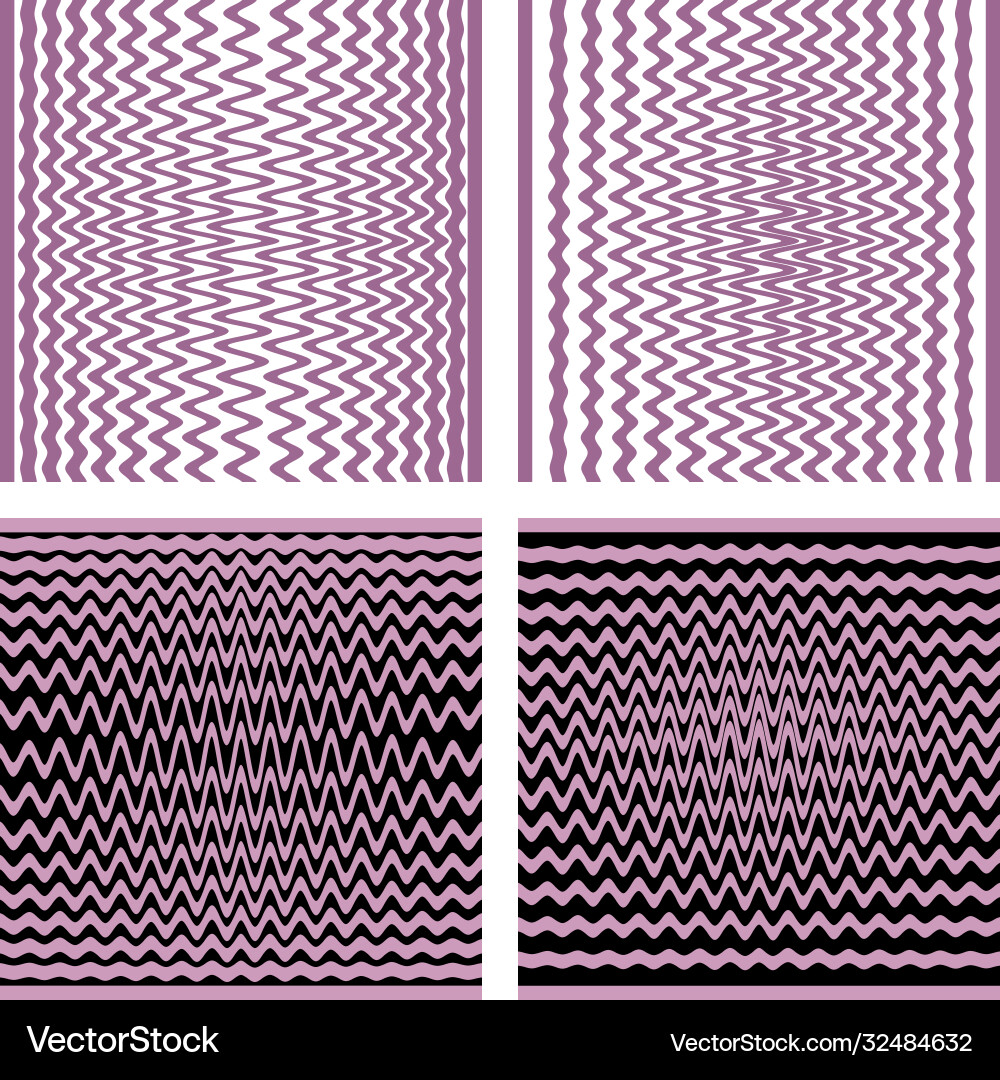Set with rhythmic lines backgrounds Set with rhythmic lines backgrounds vector image