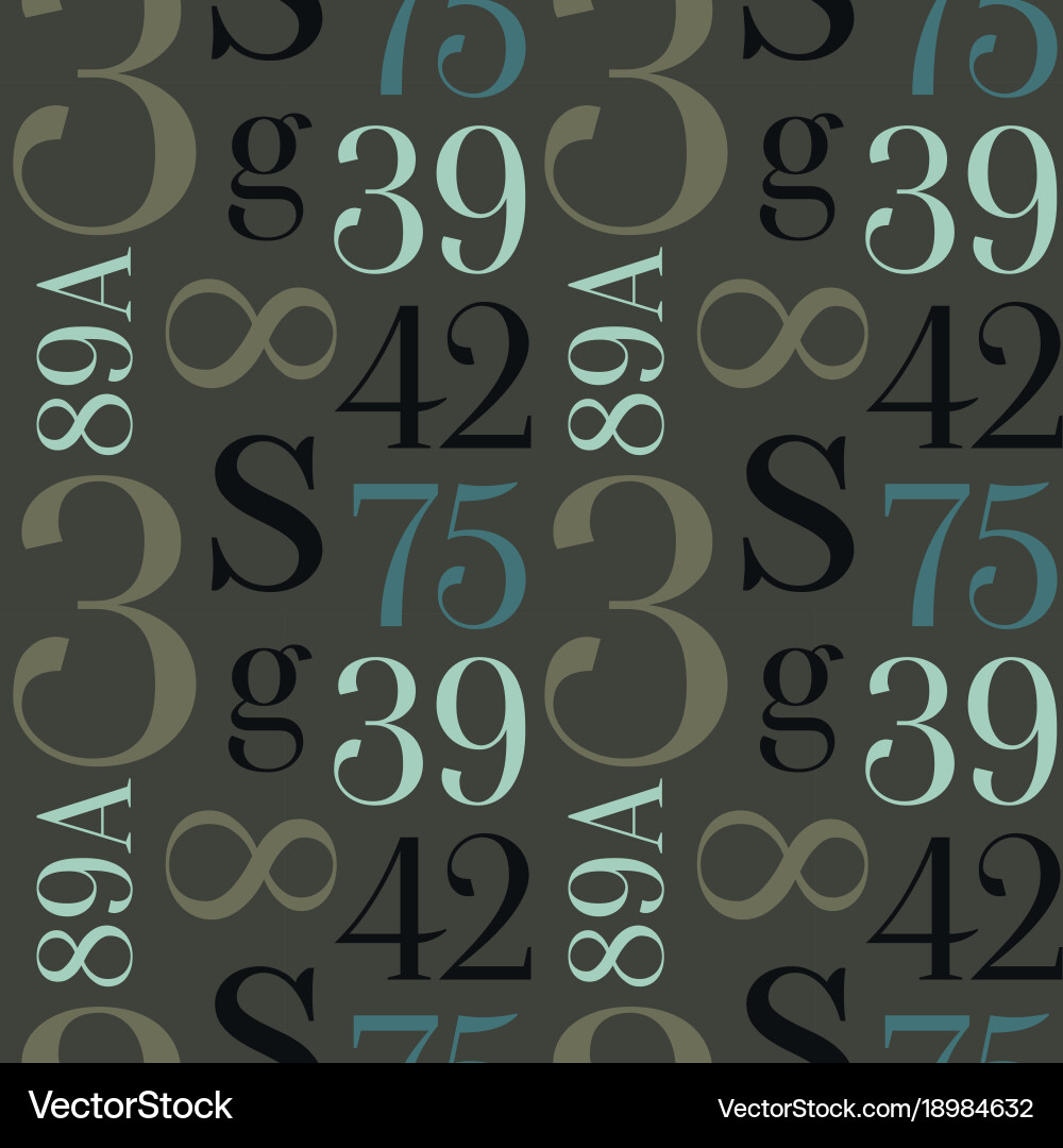 Simple typographic pattern vector image