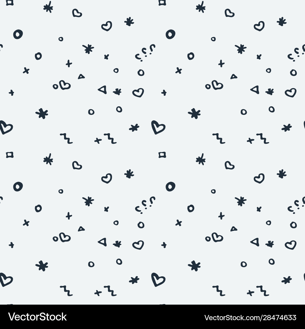 Abstract doodle background with different shapes Abstract doodle background with different shapes vector image