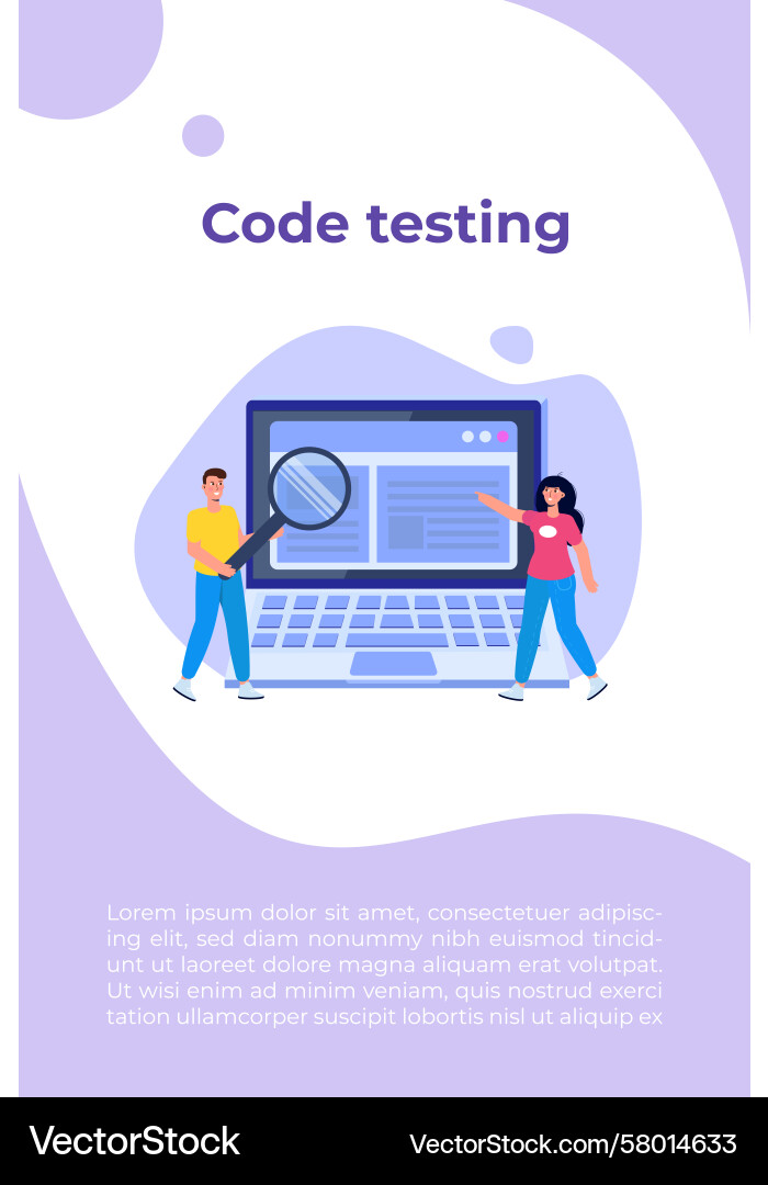 App Testing Software Concept vector image