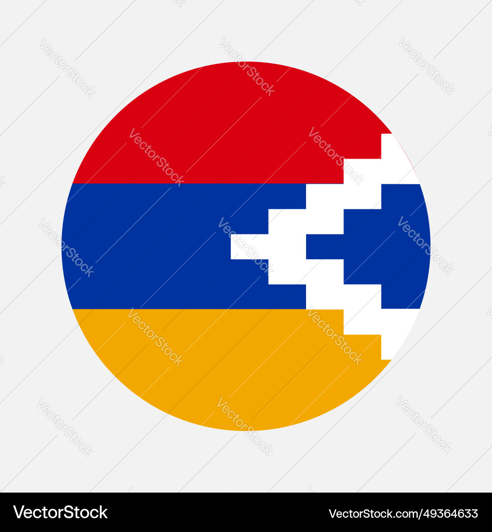 Artsakh flag simple for independence day Vector Image