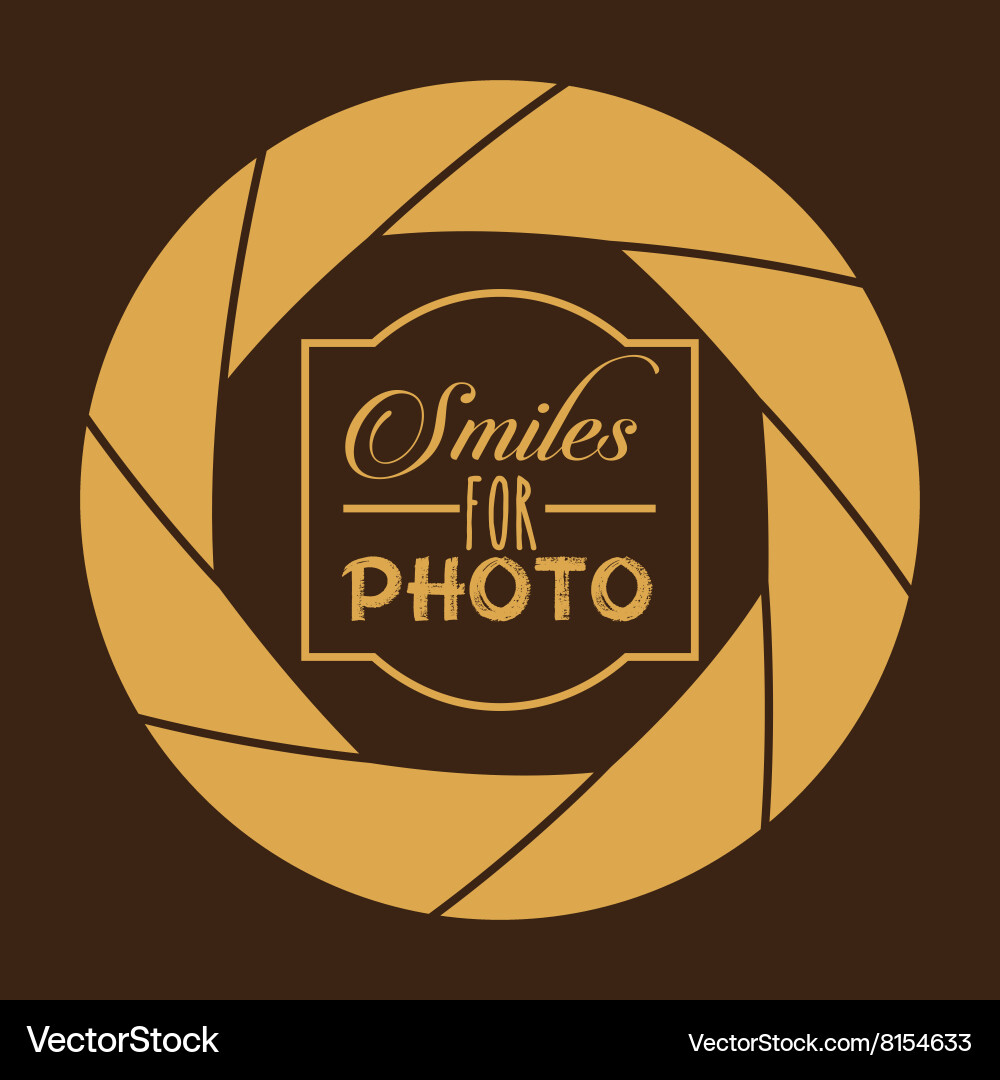 Camera shutter background vector image